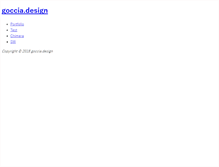 Tablet Screenshot of goccia.jp